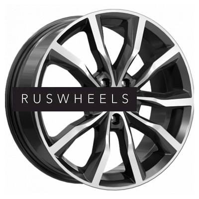 Диски КИК 7,5x18/5x114,3 ET37 D66,6 Портер (КС906) Алмаз черный