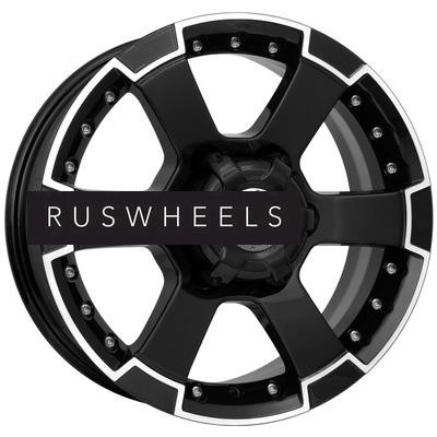 Диски КИК 7x16/6x139,7 ET38 D92,5 M56 (КС593) Алмаз черный