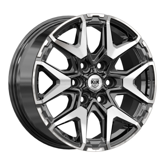 Диски КиК 7.5\R18 6*139.7 ET40 d92.5 Алмаз черный
