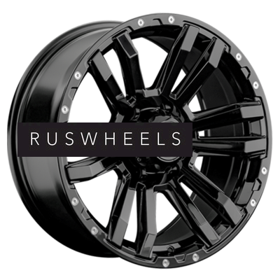 Диски LS 9x18/6x139,7 ET15 D106,1 1339 BK (конус, Колпак+лого)