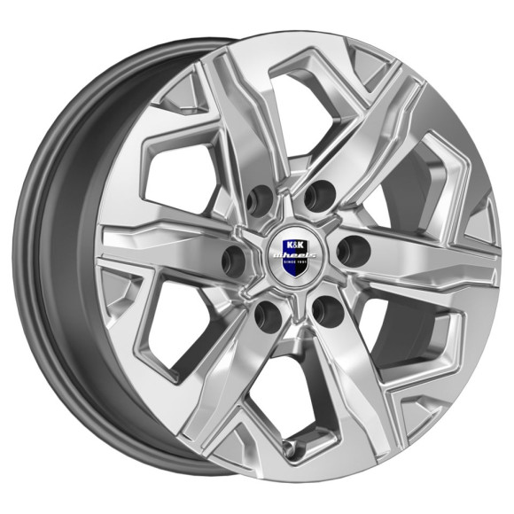 Диски КиК 7.5\R17 6*139.7 ET38 d67.1 Дарк платинум