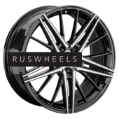 Диски LS FlowForming 8x18/5x108 ET42,5 D63,3 RC76 BKF (конус, Колпак+лого)