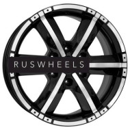 Диски КИК 7,5x17/6x139,7 ET38 D67,1 Окинава-оригинал (КС635) Алмаз черный КС635