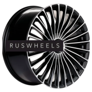 Диски Khomen Wheels 8,5x20/5x112 ET38 D66,6 KHW2008 (Mercedes Front) Black-FP Диски Khomen Wheels 8,5x20/5x112 ET38 D66,6 KHW2008 (Mercedes Front) Black-FP