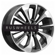 Диски КИК 7x17/5x114,3 ET40 D66,1 Авиор (КС936) Алмаз черный