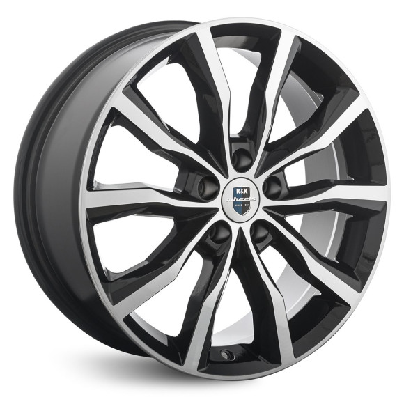 Диски КиК 7.5\R18 5*114.3 ET45 d66.1 Алмаз черный Диски КиК 7.5\R18 5*114.3 ET45 d66.1 Алмаз черный