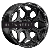 Диски LS FlowForming 9x18/6x139,7 ET25 D106,1 RC68 BK (конус, Колпак+лого)