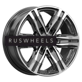 Диски КИК 7,5x17/6x139,7 ET38 D67,1 R8 (КС1174) Алмаз черный