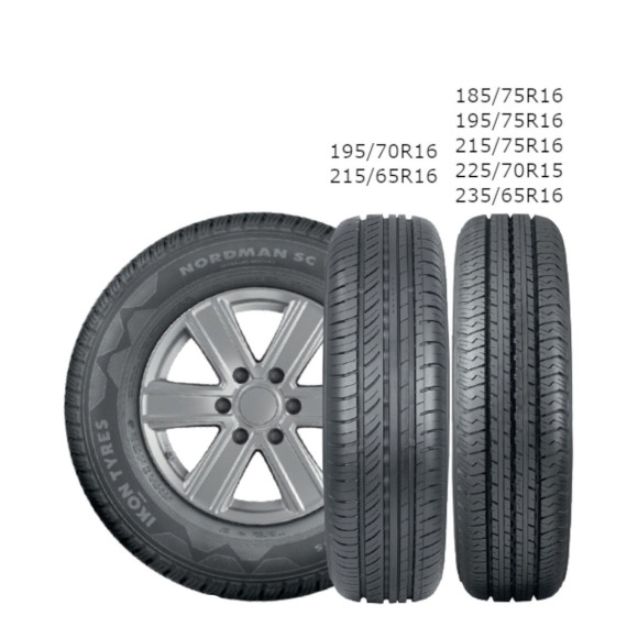 Шины Ikon 195/75 r16c NORDMAN SC 107/105S Шины Ikon 195/75 r16c NORDMAN SC 107/105S