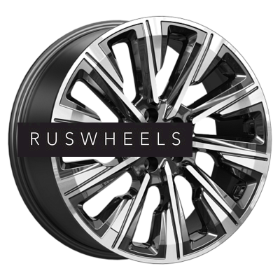 Диски КИК 7,5x19/5x114,3 ET49 D67,1 Галего (КС1039) Алмаз черный