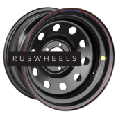 Диски Off-Road Wheels 8x17/5x127 ET0 D75 Jeep Черный с бедлоком (красный)